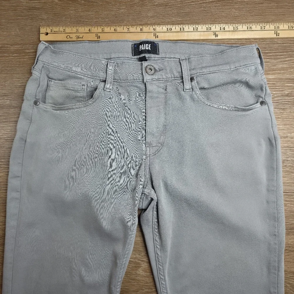 PAIGE Federal Jeans Men's 32 Arctic Sea Gray Transcend Slim Straight Minimalist